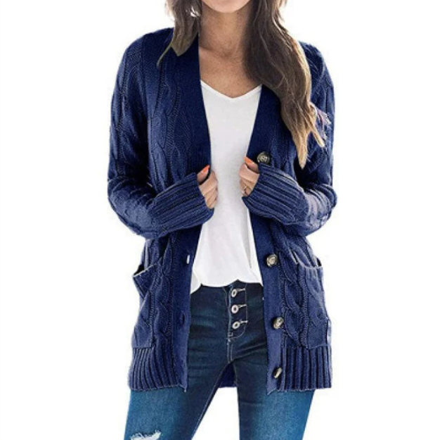 Women’s Lioren Mid-Length Autumn Knit Layer Cardigan