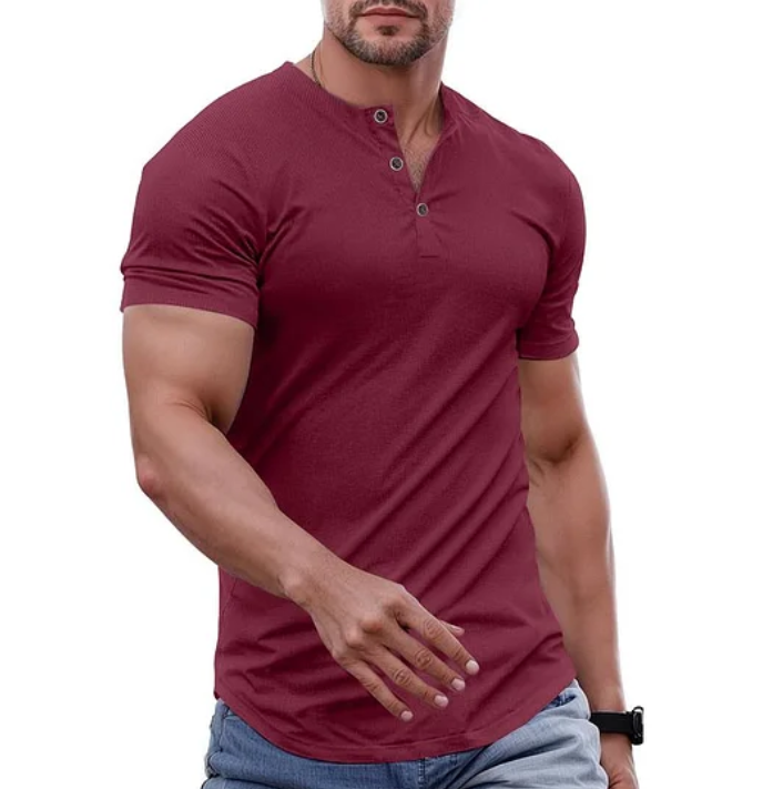 Men’s Alderin Tailored Henley T-Shirt