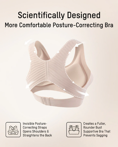 Women’s Front-Fastening Cross-Back Support Bra