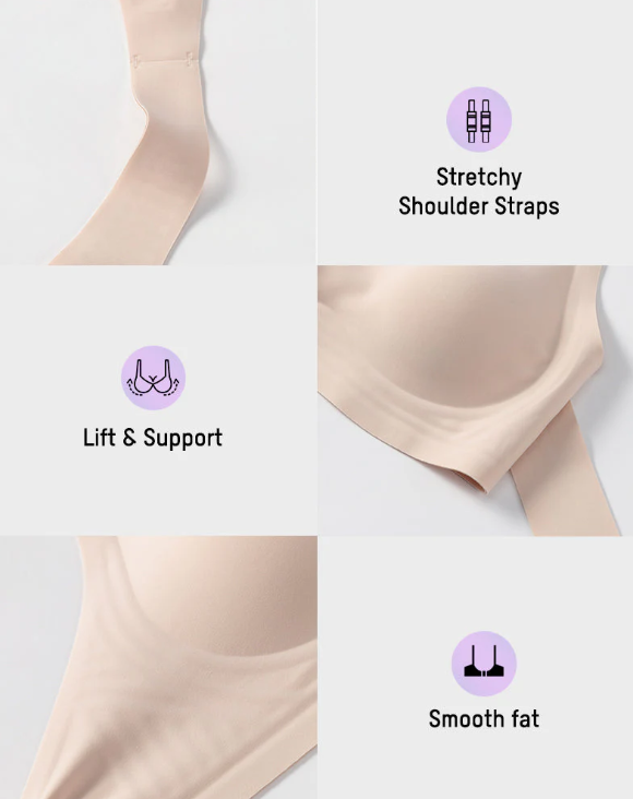 Women’s Front-Fastening Cross-Back Support Bra
