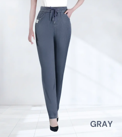 Women's High-Waist Stretch Mom Jeans