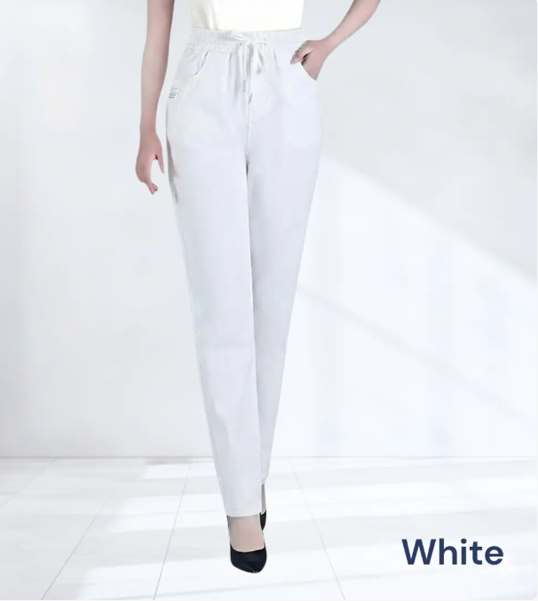 Women's High-Waist Stretch Mom Jeans