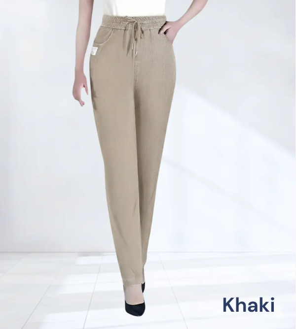 Women's High-Waist Stretch Mom Jeans