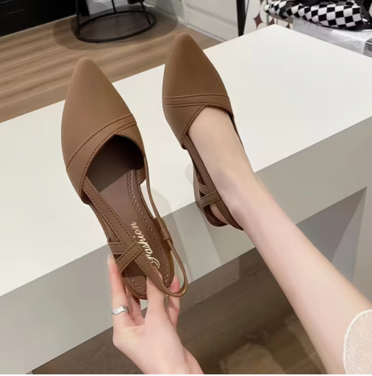 Women's Pointed Toe Slingback Flats