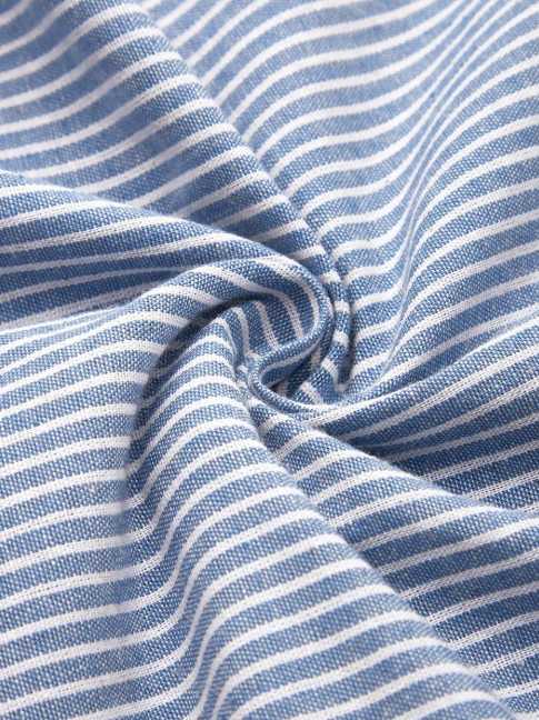 Women’s Striped A-Line Midi Button Dress