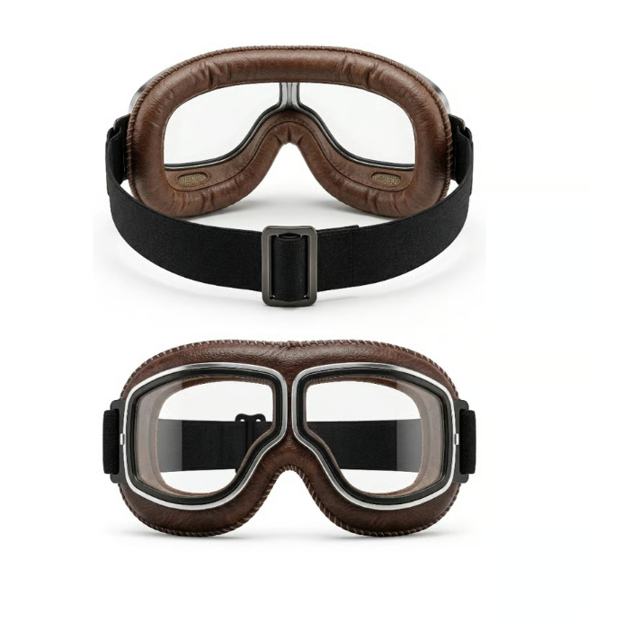 Vintage Motorcycle OTG Riding Goggles