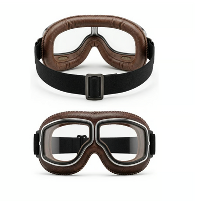 Vintage Motorcycle OTG Riding Goggles