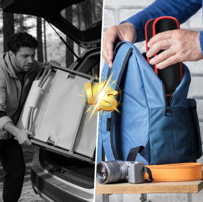 Portable Folding Camping Chair with Lumbar Support & Stable Frame