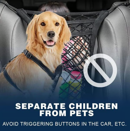 3-Layer Elastic Car Seat Gap Storage Net Organiser