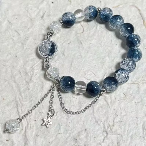 Women’s Moonlight Opal Crystal Charm Bracelet