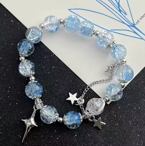 Women’s Moonlight Opal Crystal Charm Bracelet