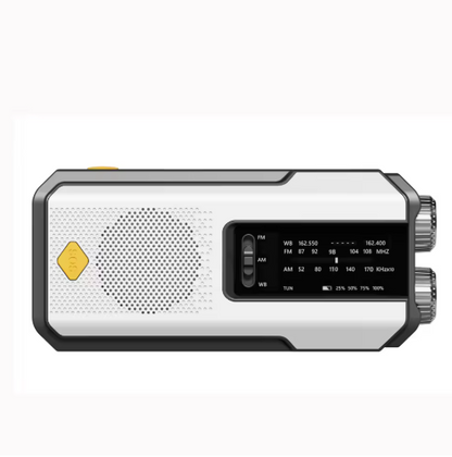 Portable Emergency Solar Hand Crank Radio with Power Bank