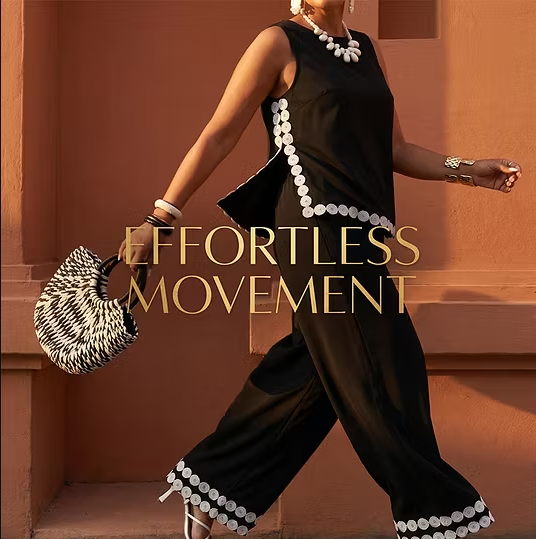 Women's Sleeveless Top and Wide-Leg Trouser Set