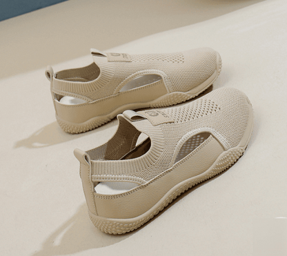 Women's Cut-Out Knitted Slip-On Trainers