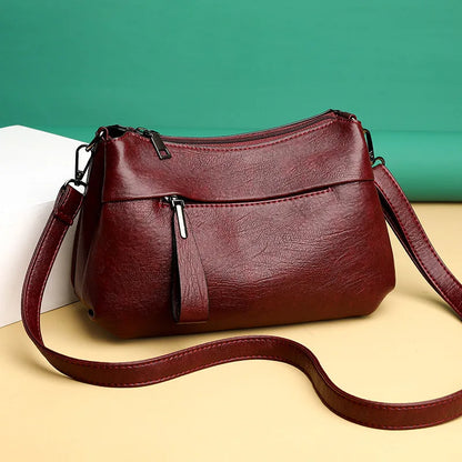 Women’s Natural Leather-look Everyday Shoulder Handbag