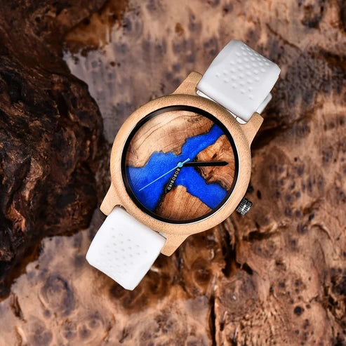 Men’s Wood and Resin Dial Watch
