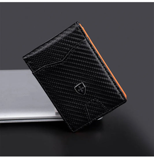 Men’s Minimalist RFID-Blocking Multi-Card Slim Wallet