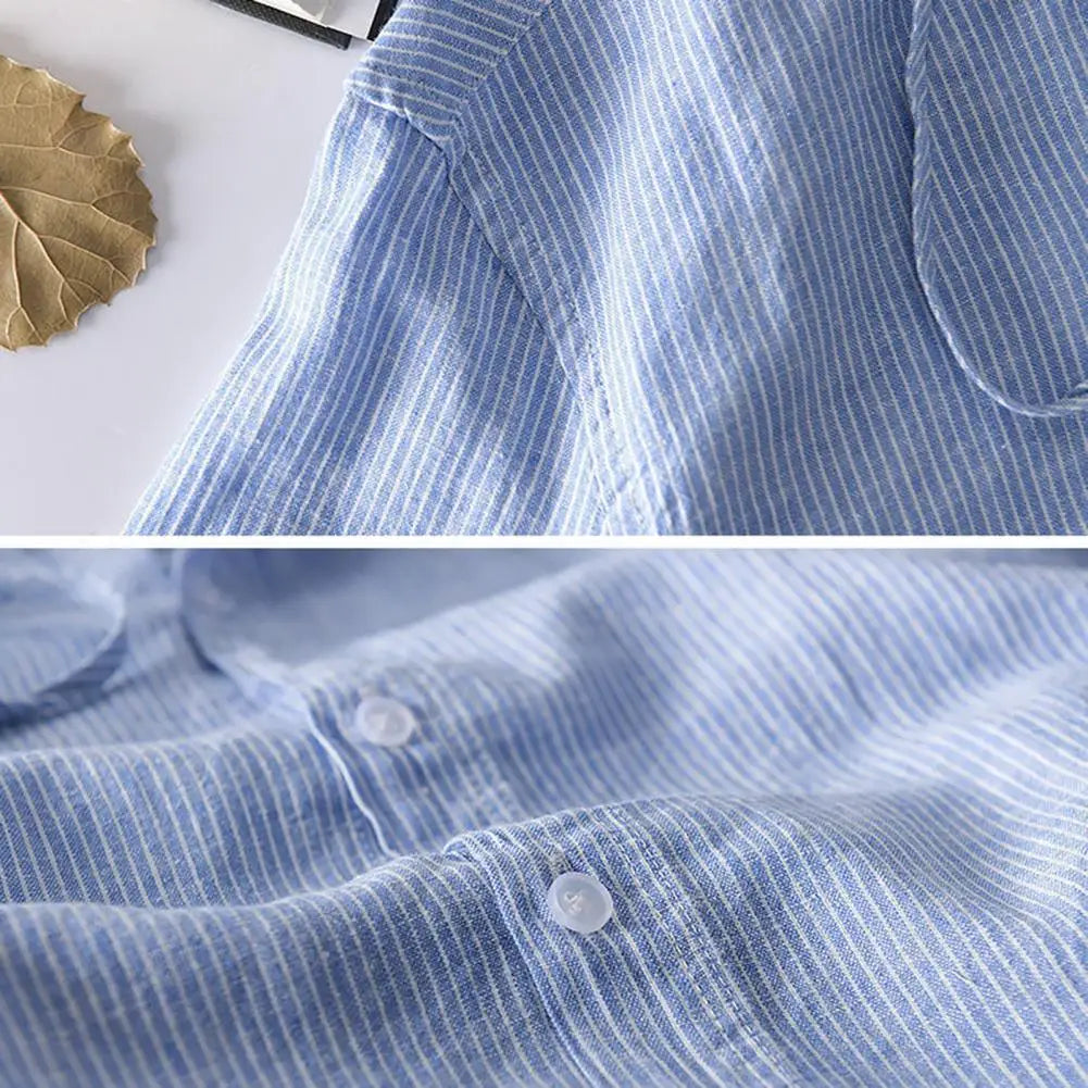 Women’s Striped Hooded Button-Up Shirt