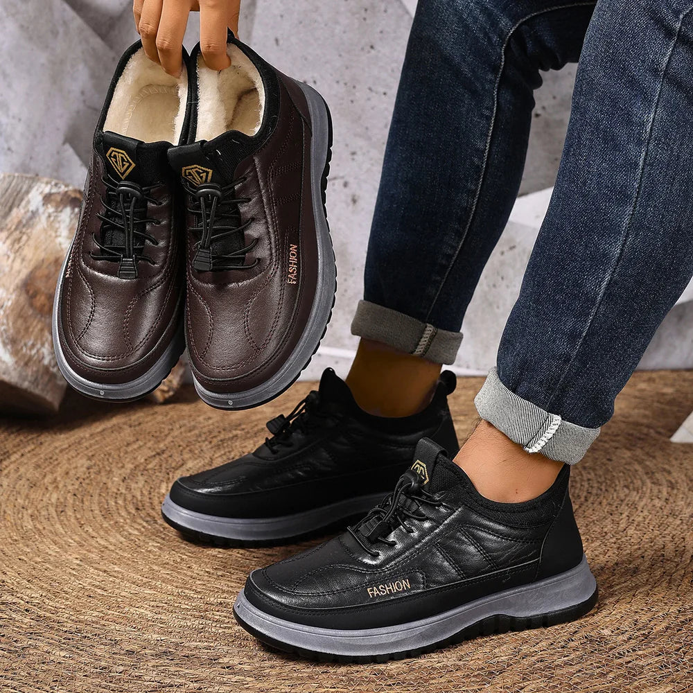 Men’s Elastic Lace Trainers with Reinforced Structure