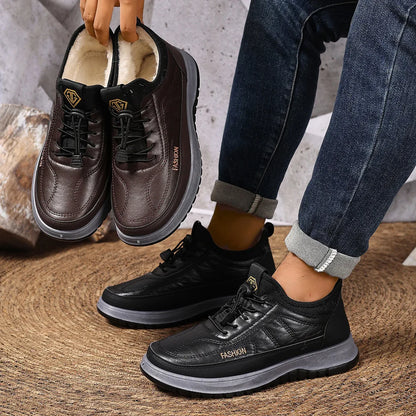 Men’s Elastic Lace Trainers with Reinforced Structure