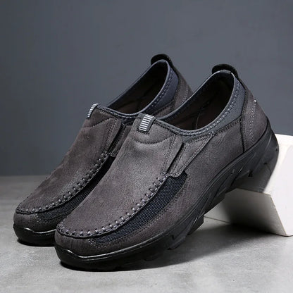 Men’s Handmade Retro Leather-Look Loafers
