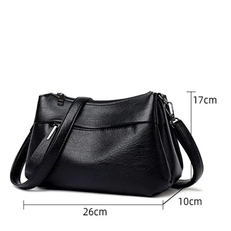 Women’s Natural Leather-look Everyday Shoulder Handbag