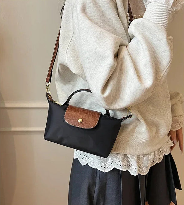 Women’s Mini Two-Tone Dumpling Crossbody Bag
