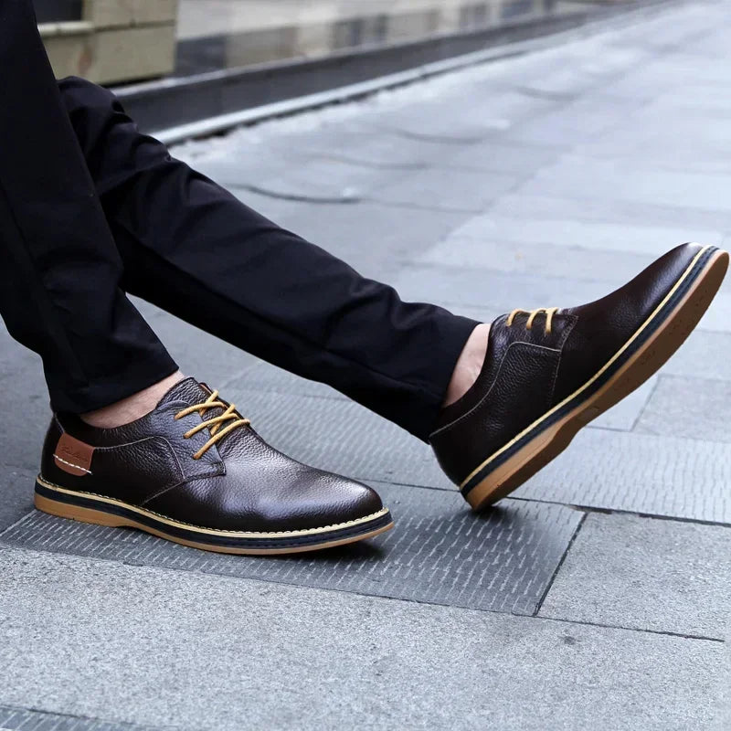 Men Oxfords Genuine Leather Dress Shoe