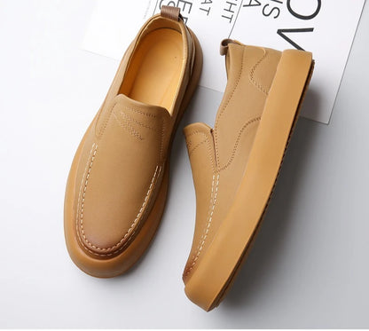 Luxury Leather Slip-On Loafers for Men