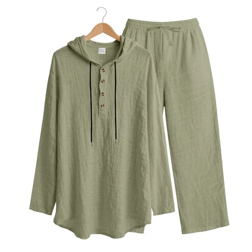 Men’s Hooded Linen Set