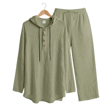 Men’s Hooded Linen Set