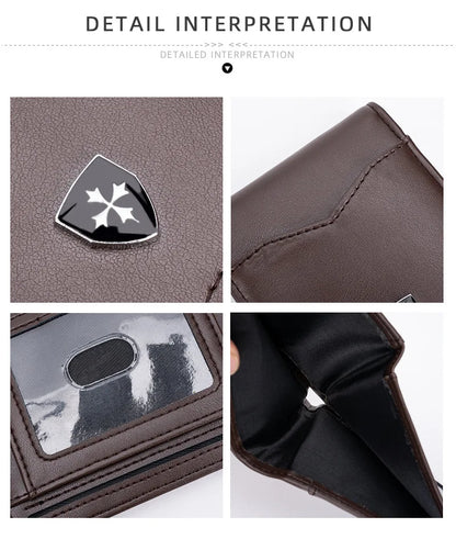 Men’s Minimalist RFID-Blocking Multi-Card Slim Wallet