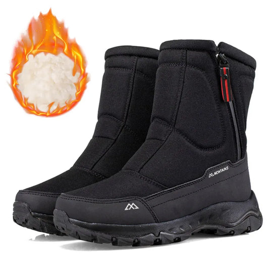 Men’s All-Terrain Waterproof Zip-Up Insulated Snow Boots