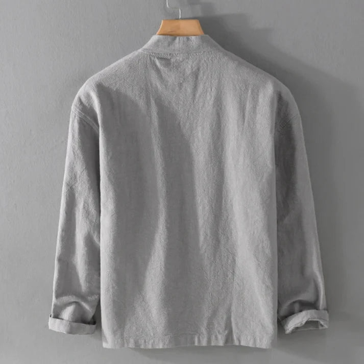 Men's Relaxed Open Front Kimono Jacket