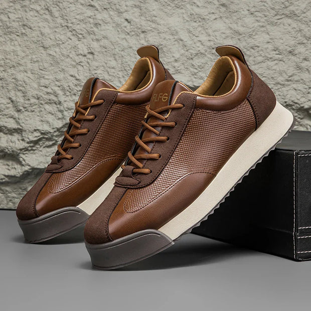 Men’s Everyday Leather-Look Trainers