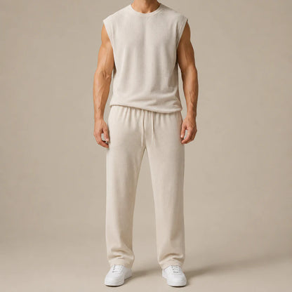 Men’s Sleeveless Knit Lounge Set