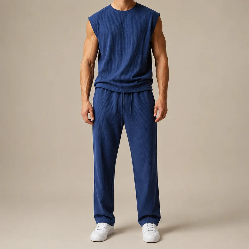 Men’s Sleeveless Knit Lounge Set