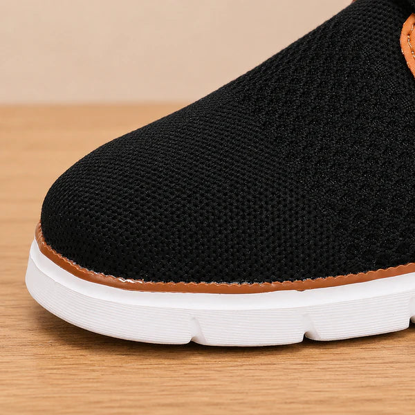 Men’s Contrast Knit Lace-Up Trainers