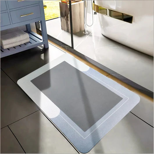 Quick Dry Non Slip Absorbent Square Bath Mat