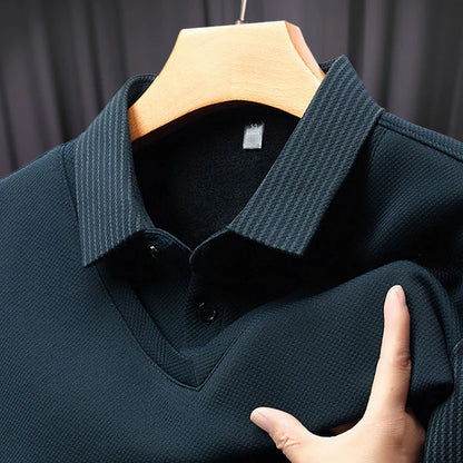Men's Two-Piece Cuffed Knitted Shirt