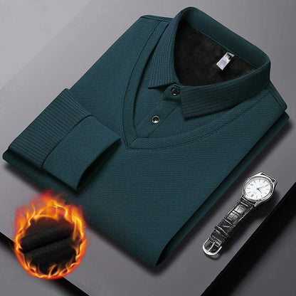 Men's Two-Piece Cuffed Knitted Shirt
