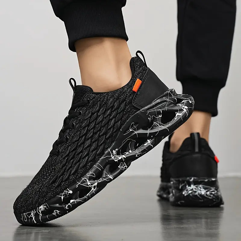 Men's All-Season Run Sneakers - Durable, Non-Slip & Breathable