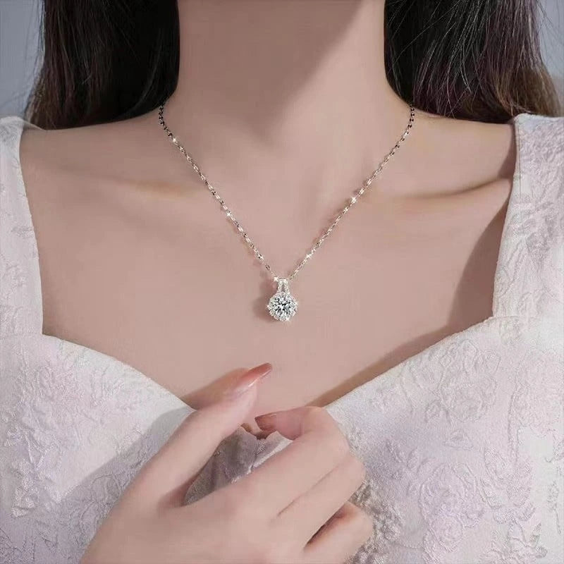 Women’s Sunflower Zircon Pendant Necklace