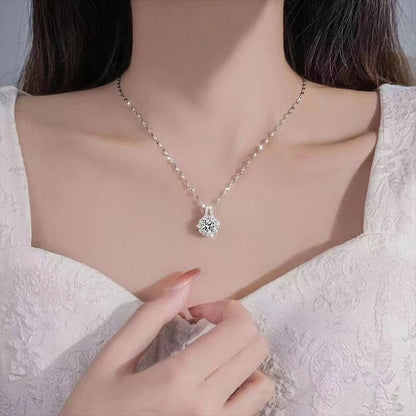 Women’s Sunflower Zircon Pendant Necklace