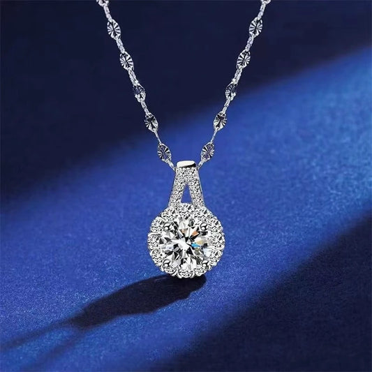 Women’s Sunflower Zircon Pendant Necklace