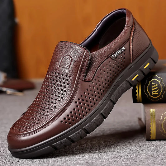 Breathable Business Casual Men's Leather-Look Shoes
