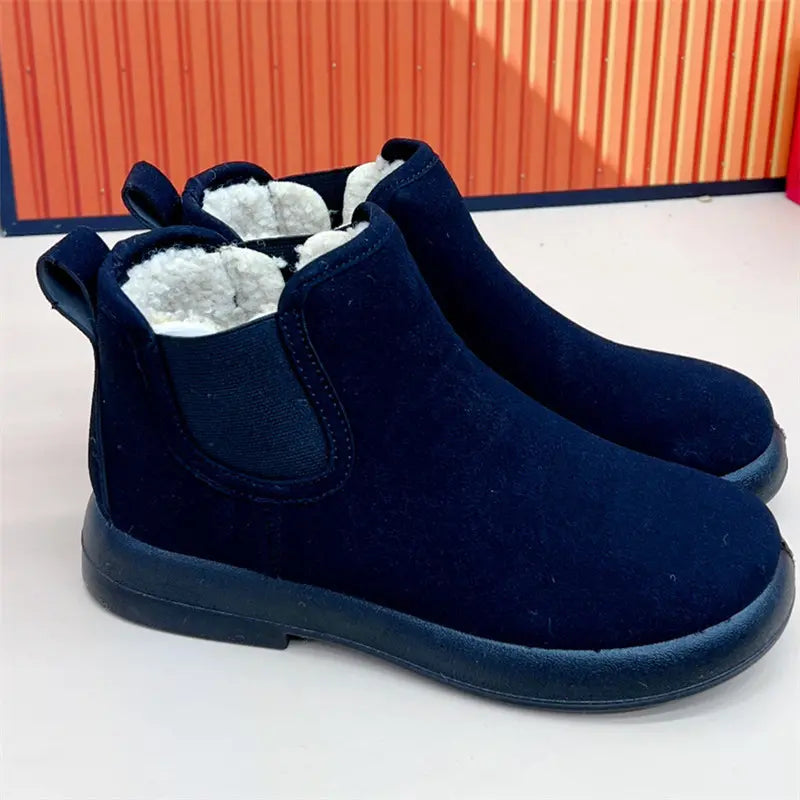 Women's Warm Cashmere-Like Flat Non-Slip Short Boots