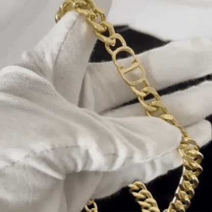 Personalised Two Initial Cuban Chain Necklace