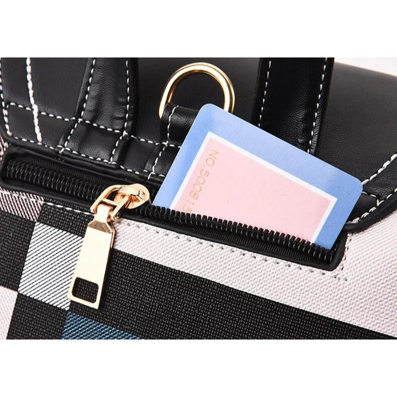 Women's Striped Mini Backpack