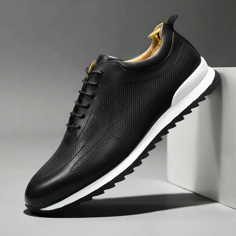 Men’s Italian-Leather Everyday Comfort Trainers